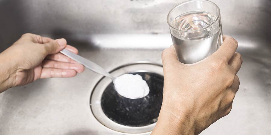 baking soda vinegar kitchen sink smells