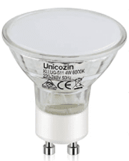 A halogen bulb 