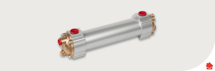 A shell and tube heat exchanger