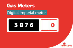 A diagram of a digital imperial gas meter